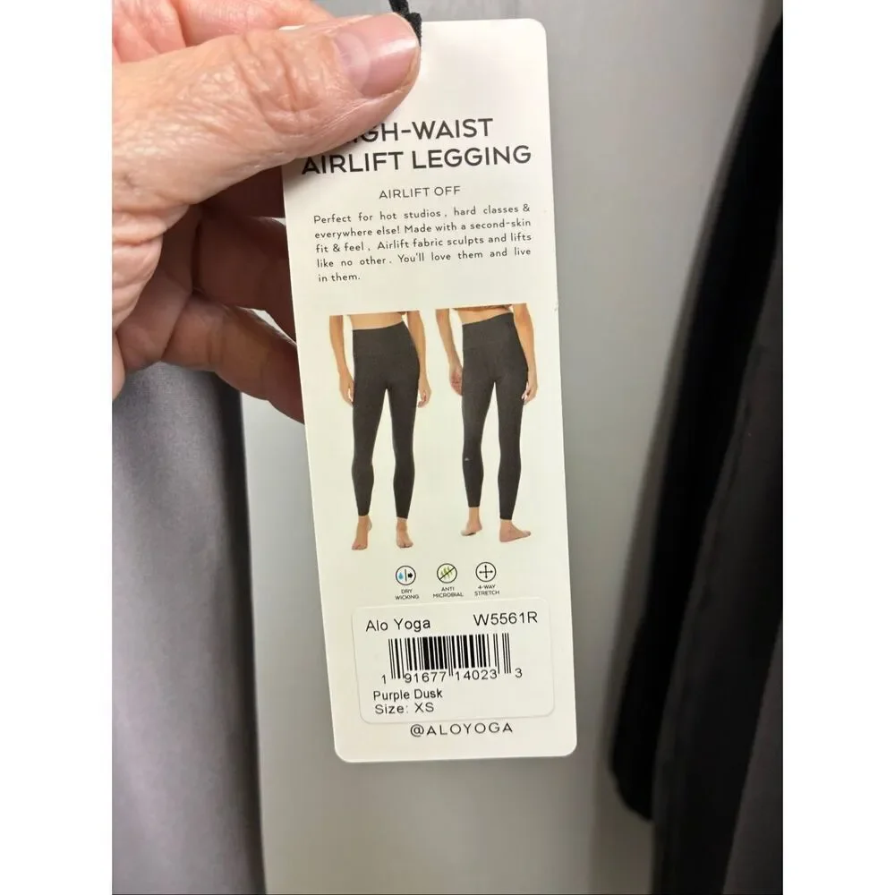 ALO Yoga NWT High Waist Airlift Legging in Purple Dusk Size XS